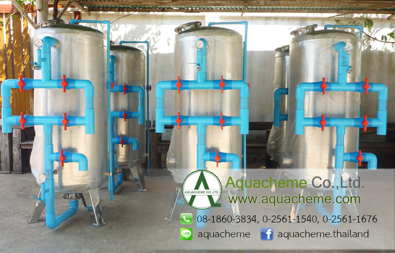 ถังกรองแบบสแตนเลส (Stainless Steel Filter Tank)